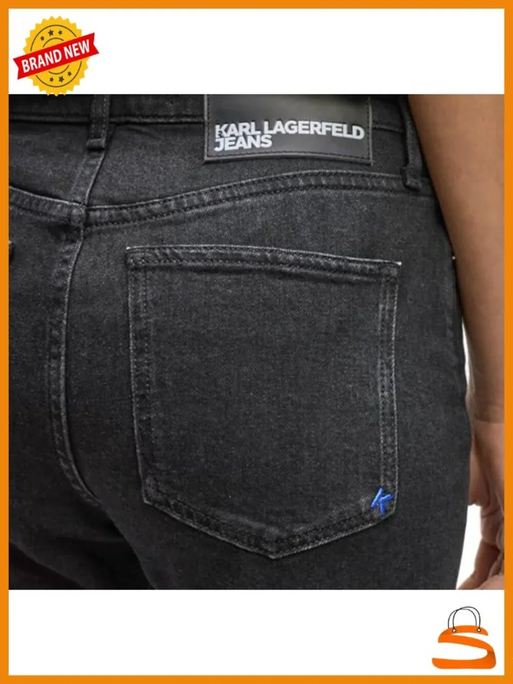 High Rise Tapered Mom Jeans Cotton Low Stretch